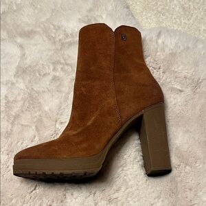 DKNY Brown Suede Ankle Boots
